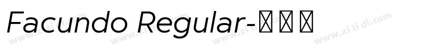 Facundo Regular字体转换